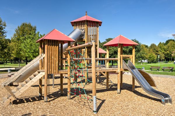 Playground Mulch Installation in North Port