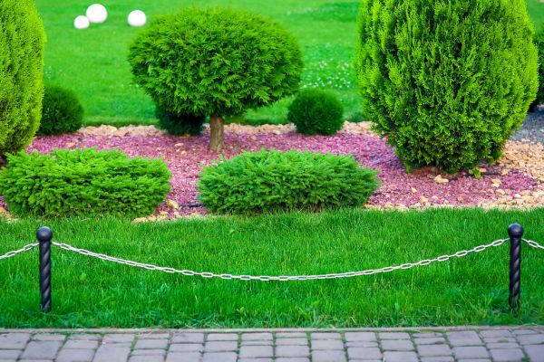 Cypress Mulch Bed Installation
